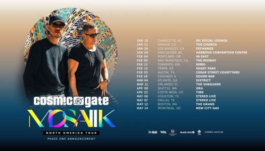 Cosmic Gate North American ‘MOSAIIK’ ALBUM Tour Coming Jan 2022