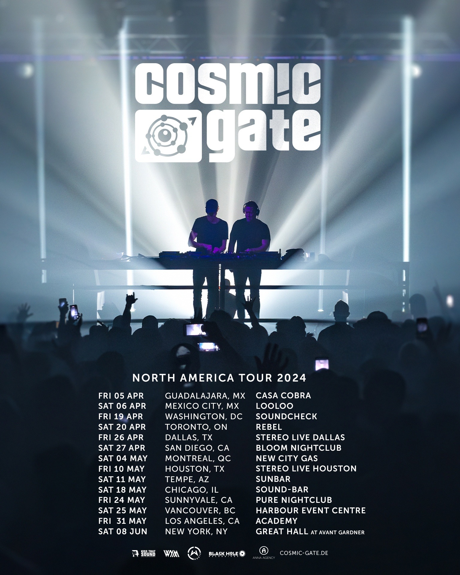 Cosmic Gate - North American Tour 2024 - Trance Mag Br // A revista do